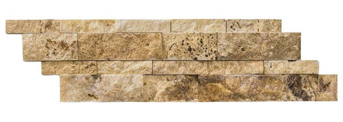 Philadelphia Travertine Split Faced Ledger Wall Tile 7x20"